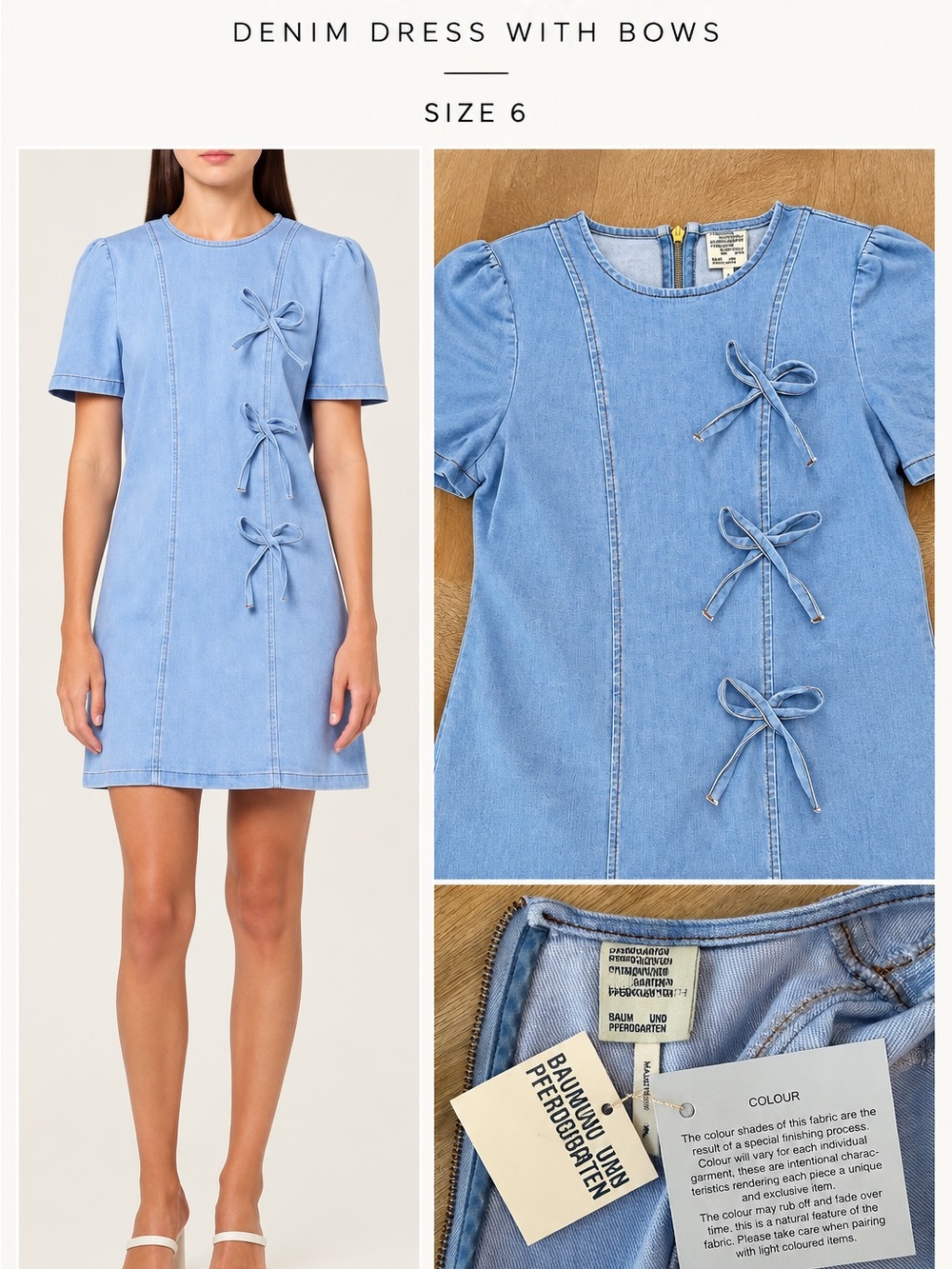 New$248 Baum und Pferdgarten Women's Amali Dress EU size 38 or US 6